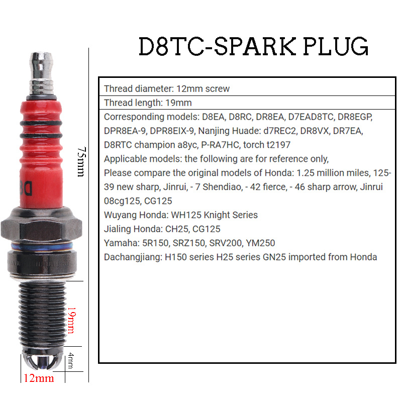 10PCS Motorcycle Spark Plugs D - Bosch Spark Plug Platinum ulasan dan harga